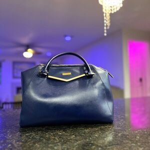 Elegant Navy Blue Handbag
